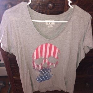American Flag Skull T-shirt